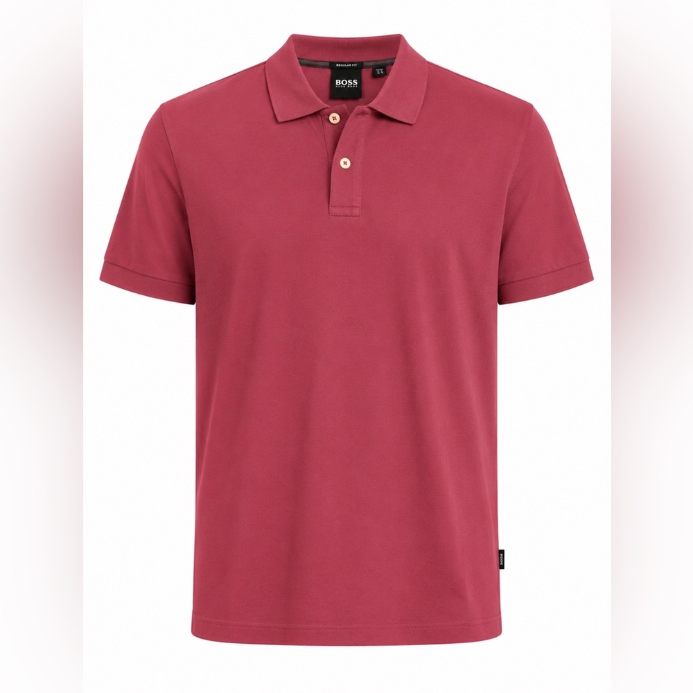 BOSS Regular Fit Men's Polo Shirt in Rose